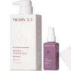 MEDIX Retinol Body Lotion + 20% Vitamin F Serum Booster Moisturizer 2PC Skin Care Set | Crepey Skin Care Treatment | Retinol Body Cream Targets Appearance Of Sagging Crepe Skin & Wrinkles, 2PC Set