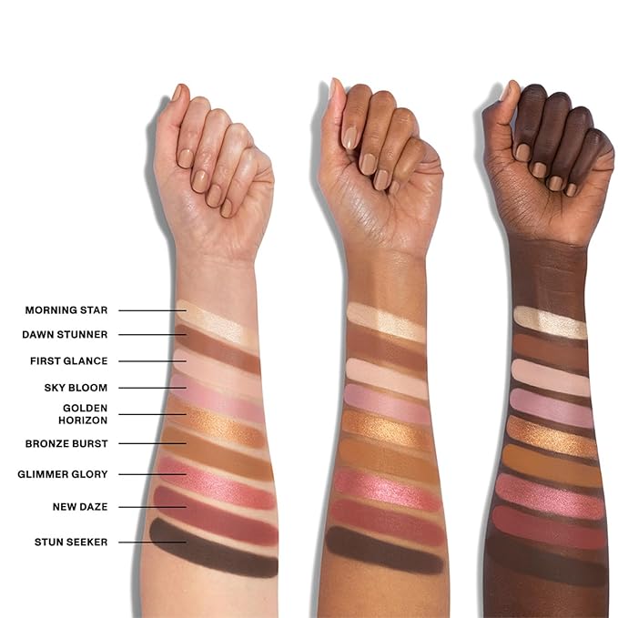 Morphe 9G Sunrise Glow Artistry Palette - Warm & Rosy Neutral Makeup Palette with Matte & Shimmer Finishes - Highly Pigmented Eye Makeup with a Blendable & Buildable Formula (0.35 oz)