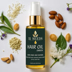 ENRICHI Hair Oil – Hair Heat Protectant for Frizz Control, Adds Shine, Helps Reduce Dryness and Appearance of Split Ends, Color Safe Formula, Natural Blend for All Hair Types - Silicone Free