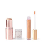 Josie Maran Color Stick & Lip Gloss Makeup Set - Argan Oil-Based Makeup Balm for Lips, Cheeks & Eyes + Hyaluronic Acid Infused Plumping Lip Gloss (2 Piece Set)