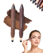 Eyeshadow Stick,2-in-1 Eyeliner & Eye Shadow Stick, Easily Blendable & Buildable, Waterproof, Creamy Easy-Glide, For Effortless Smoky Or Natural Eye Makeup(05+06)
