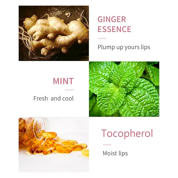 KISSIO Lip Plumper,2 PCS Natural Lip Plumper,Plumping Lips Serum,Plumping Lips Balm,Hydrated,Plump Day and Night,11ml