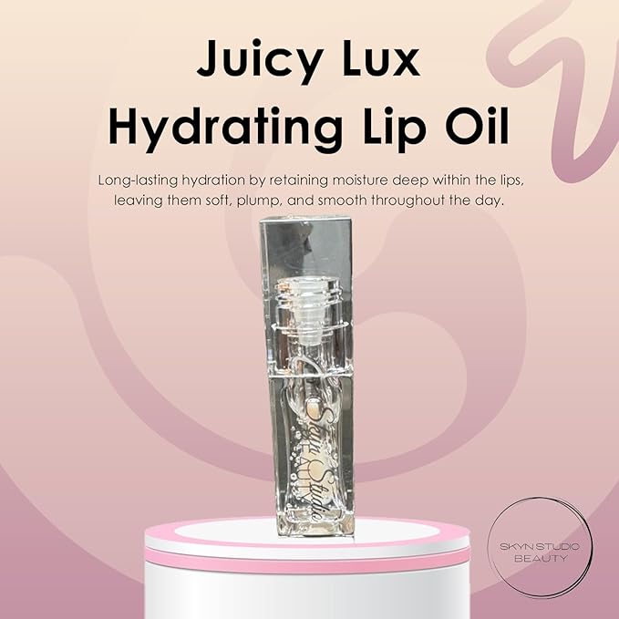 BEAUTY SPF 30 Juicy Lux Hydrating Lip Oil, Deeply Nourishing Lip Oil with Hyaluronic Acid, Coconut Oil, Argan Oil, Shea Butter and Vitamin E, Non-Sticky, SPF Protection Lip Care (Glass)