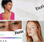 Fazit Makeup Patches - Sprinkled Speckles - Glow Up Make-Up Patches - Cute Glitter Makeup Accessories for Women - Cosmetic Glitter for Face