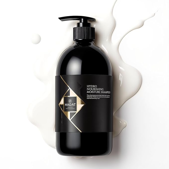 HADAT Hydro Nourishing Moisture Shampoo – Salon-Grade Sulfate-Free, For Dry, Frizzy, or Color-Treated Hair – Deep Hydration, Shine & Smooth Finish – Professional Haircare, 27.05 Fl oz (Pack of 1)
