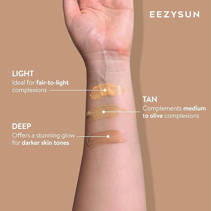 BARE Tinted Sunscreen SPF 50 – Non-Greasy, Water-Resistant, Vegan & Reef-Safe with Hyaluronic Acid & Jojoba Oil – 1.69 fl oz – Tan