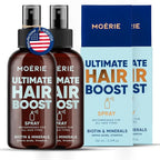 Moerie Ultimate Hair Boost Spray Designed to Strengthen Hair & Restore Scalp Health - 100% Natural Hair Serum for Hair Boost with over 100 Minerals, Vitamins & Amino acids - Fresh Scent - Double Pack
