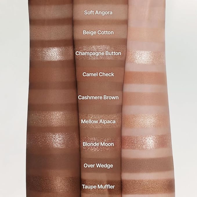 dasique Shadow Palette #15 Beige Knit l Vegan, Cruelty-Free l 9 Blendable Shades in Smooth Matte and Shimmer Finishes with Gorgeous Pearls