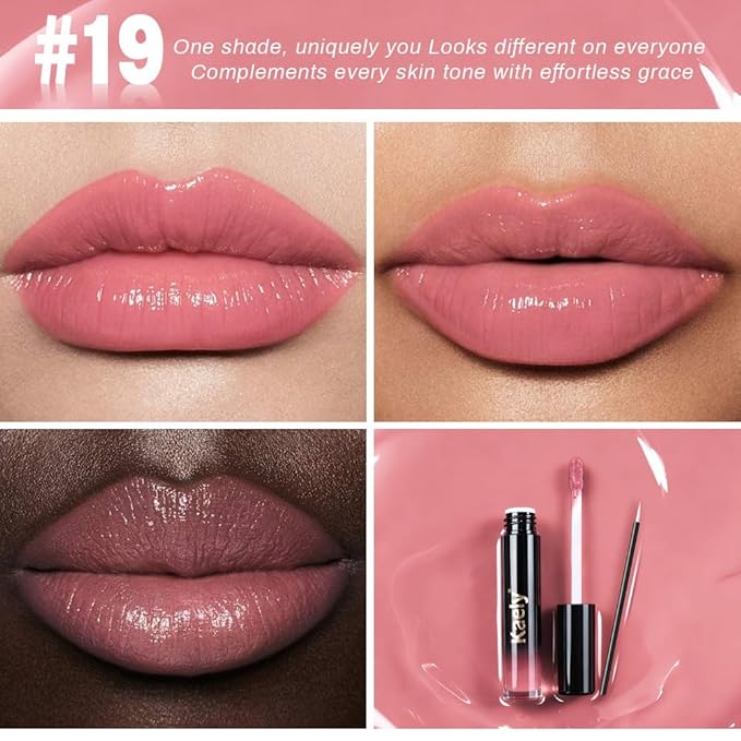 Kaely Longwear No-Budge Lipstick for Women, Highly Pigmented Liquid Lip Color Makeup, Non-Transfer Lip Gloss Stain Waterproof Smudge Proof 24 Hour, Instant Shine, Vegan & Cruelty-Free, 19 PINK FLIP