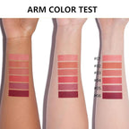 Matte Lipstick Crayon Set for Women, Nude Pink 24 Hour Lipstick Lip Liner Pencil, Neutral Lip Stick Lipliner Long Lasting Waterproof Smudge Proof, Vegan & Cruelty-Free, 03