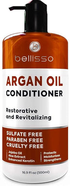 Argan Oil Conditioner - Sulfate Free with No Parabens - Moroccan Botanicals for Women and Men - Professional Moisturizing, Anti Frizz, Hydrating Solution for Dry, Wavy, Curly and Color Treated Hair