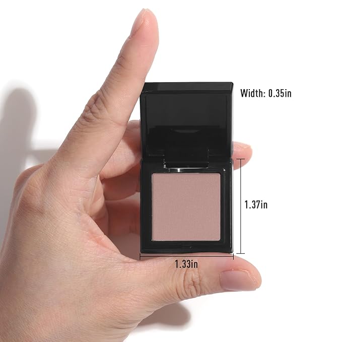 UCANBE Dusty Rose Pink Single Eyeshadow Palette, Neutral Mauve-Pink Matte Mini Eye Shadow Powder, Highly Pigmented Professional Long-Lasting Waterproof Makeup Pallet