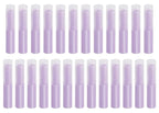 0.14oz Empty Flavored Lip Balm Container Tubes Plastic Homemade Moisturizing Lip Stick with Caps Bulk Fit for Women Adult DIY Making Supplies, 25 Count (Purple)