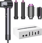 Funflow 5 in 1 Hair Styler – High-Speed 110,000 RPM Hair Dryer Brush with Auto Curling, Straightening & Volumizing Brushes for Quick, Frizz-Free Styling & No Heat Damage, Convenient Hair Styling Tools