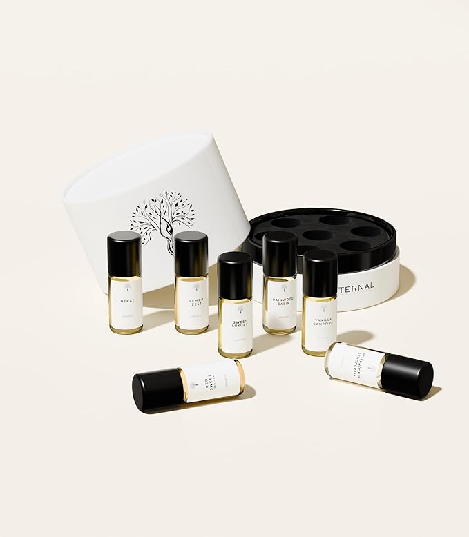 Eternal perfume Oils Travel Size perfumes for women Mini Mist Gift Set 7 Piece Collection perfume for men unisex Long Lasting perfumes set for womens 7 x 3 ml/0.17 FL Oz Gift Set for Women