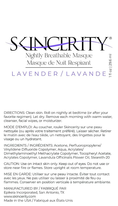 Nightly Breathable Masque - Lavender