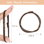 20 PCS Hair Tie Bracelets, 4 Styles Cute Elastic Bands for Thick or Thin Hair, Updated No Damage Beaded Boho Accessories for Girls and Women