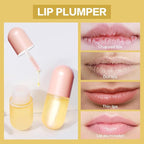 KISSIO Natural Lip Plumper,Lip Plumping Lip Gloss,Lips Plumper Gloss,Lip Plumper,Moisturizing& Reduce Fine Lines 5.5ml For Day Use