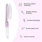 Paddle Hair Brush for Women-Detangling Cushion Brush with Soft Ball-Tip Bristles,Anti-Static Wide Brush for Wet Dry Hair,Smooth Comfortable Scalp Care