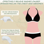 16 Pack Cotton Tummy Liners and Bra Liners Set for Sweat Rash Skin Folds Plus Size Women Sweating Supplies