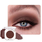 Dark Brown Single Matte Eyeshadow Makeup, Neutral Powde Eye Shadow for Older Women, Coffee Mocha Cocoa Chocolate Brown Matte Singles Eyeshadow Palette Pigmented Waterproof,Girls Christmas Gifts