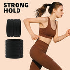 80pcs Black Thick Hair Ties for Women, 2.36 IN Large No Metal Ponytail Holders, Heavy Duty Elastic Hair Bands, Durable No Damage Hair Elastics for Thick & Curly Hair, Strong Hold