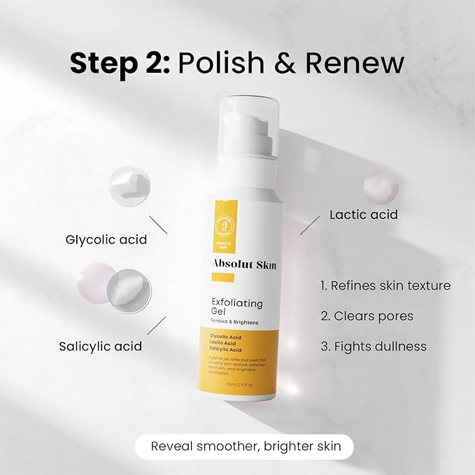 Radiance Bundle – 5-Step Advanced Brightening System – Complete Skincare Kit with Face Wash, Gel, Cream, Serum & SPF Moisturizer