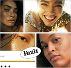 Fazit Makeup Patches - Gold Speckles - Glow Up Make-Up Patches - Cute Glitter Makeup Accessories for Women - Cosmetic Glitter for Face