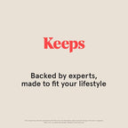 Keeps Daily Hair Growth Supplement for Visibly Thicker, Fuller Looking Hair - Hair Thinning Supplement with Biotin, Saw Palmetto, Vitamins A, B6, B12, C, D & Calcium - Men & Women - 3 Month Supply