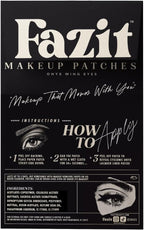 Fazit Makeup Patches - Onyx Wing Eyes - Glow Up Make-Up Patches - Cute Glitter Makeup Accessories For Women - Cosmetic Glitter For Face