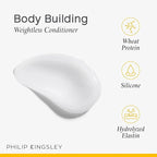 PHILIP KINGSLEY | Body Building Weightless Conditioner | Volumizing Conditioner for Fine, Limp, Flat, Flyaway Short Hair | Hydrates, Thickens, Lifts and Adds Volume and Shine | 2.53oz