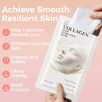 Collagen Face Mask Skin Care, Overnight Deep Hydrating Face Masks With Collagen, Achieve Glass Skin, Lifting And Firming, Moisturizing, Niacinamide Sheet Mask, Suitable For All Skin Types(23gx5ea)