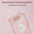 LEADERS Collagen Enhancer Skin Renewal Mask – Boosts Elasticity, Firmness & Hydration for a Plump – Hydrating Face Mask with Hydrolyzed Collagen, Plant Extracts, & Moisture-Rich Formula – 10 Sheets