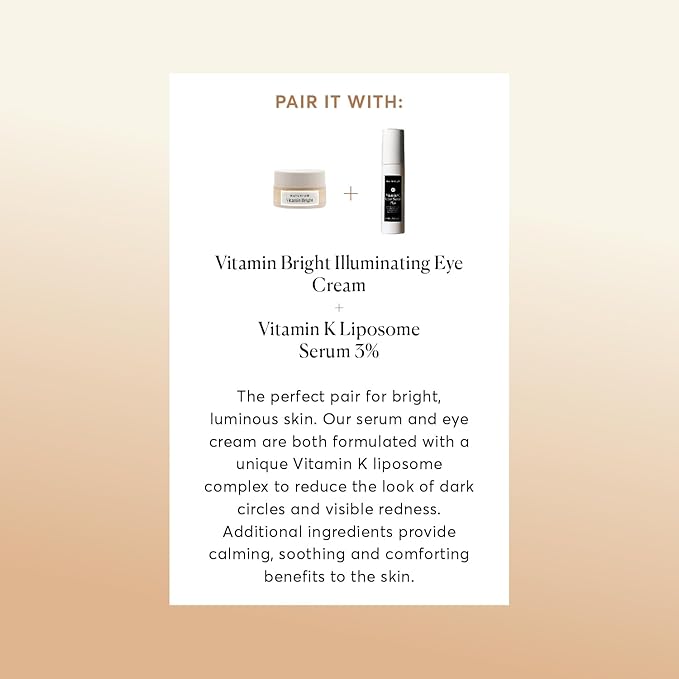 Naturium Vitamin Bright Illuminating Eye Cream, Under Eye Repair Cream for Dark Circles, with Vitamin K, Phyto-Complex, & Mineral Pigments, Medium/Deep, 0.5 oz