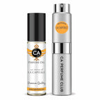 CA Perfume Duo Impression of La Capitale For Women And Men Perfume Layering Set Long Lasting Travel Size EDP + Body Oil Roll-On Bottle 0.27 Fl Oz+0.33 Fl Oz