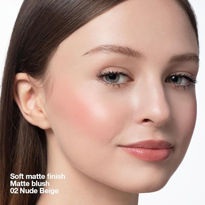 Blush for Cheeks,Pink Peach Powder Matte Blush Palette Cheeks Face Makeup for Older Women,Lightweight,Smooth,Blendable,Fade and Transfer-Resistant,Effortless Matte Natural Finish,Vegan & Cruelty Free