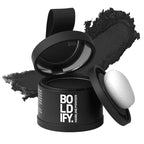 BOLDIFY Hairline Powder - Root Touch Up Hair Color for Gray Coverage - Bald Spot Concealing Hair Powder for Women & Men - 24-Hour Stain-Proof - Black