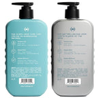 Hawthorne All Day Men's Shampoo and Conditioner Set. Sulfate Free Shampoo and Conditioner with Pure Avocado Oil and Aloe For Stronger, Healthier Hair. Night Swim Cologne Scent. 16 fl. oz. each.