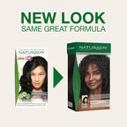 Naturigin Permanent Hair Color, 2.0 Black, Ammonia Free, 100% Gray Coverage, Nourishing Natural Formula, For All Hair Types, Long-Lasting, Vegan & Cruelty-Free, 1 Pack