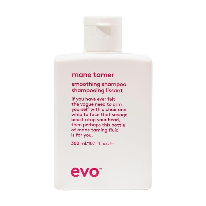EVO Mane Tamer Smoothing Shampoo - Full Size Smoothing Shampoo To Gently Cleanse, Reduce Frizz & Control Unruly Hair - 10.1fl.oz