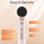 Quico Travel Hair Dryer with Dual Voltage, 120000 RPM Fast Drying Hair Dryers for Women with 500 Million Negative Ions, Thermo-Control Compact Hair Blow Dryer with Cold, 3 Heat & 3 Speed Settings