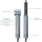 Hair Dryer Brush, Blow Dryer Brush with Attachments,110000 RPM Curly Twist 6 in 1 Air Style, Professional Ionic Hair Styling Tool, Left & Right Air Curler, Volumizer