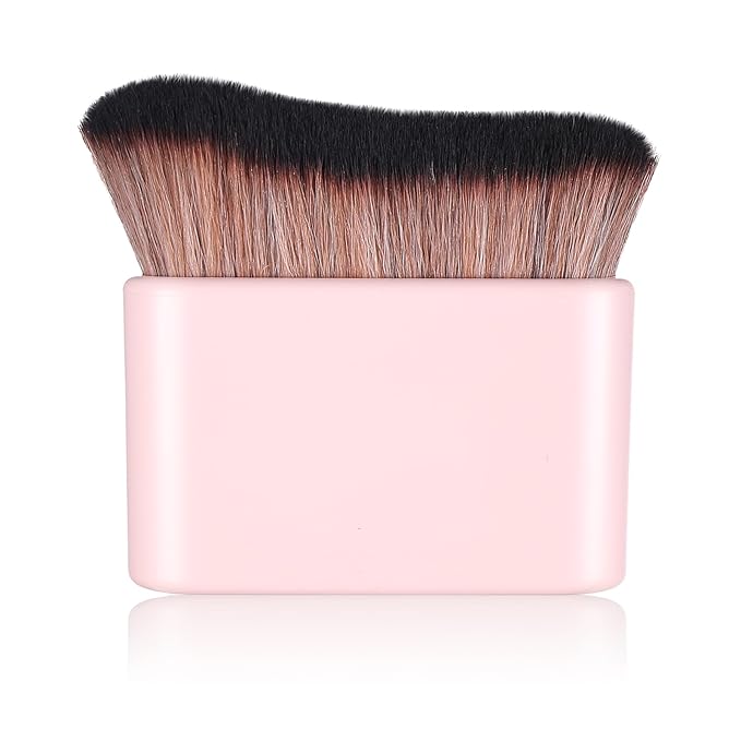 DIVINA VITAE Self Tan Brush Soft Body Makeup Brush Portable Self Tanning Brush Self Tanner Face Brush For Body & Leg Makeup (Pink)