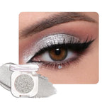 Slive Single Glitter Eyeshadow Makeup, Neutral Powde Eye Shadow for Women, Slive Shimmer Singles Eyeshadow Palette Pigmented Waterproof, sombras para ojos, Girls Christmas Eyeshadows Gift 12