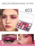 12 Colors Mini Glitter Eyeshadow Makeup Palette, Sexy