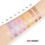 evpct Violet Shimmer Cream Eye Shadow Brightener Sticks Set for Eyes, Violet Shimmery Matte Pencil Eye shadow Applicator Stick Pen Palette Makeup Waterproof sombras en crema para ojos 09#