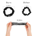 Hair Ties Silk Satin Scrunchies - Small Mini Thin Elestics Ponytail Holder Hair Bands Skinny Scrunchy For Thick Curl Hair No Crease Hair Ties Soft Accessories No Hurt Your Hair for Women and Girls