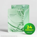 Cure Real:oe Phyto Green Ampoule Mask, 10 Sheets, Aloe Hydrogel Sheet Mask, Korean Skincare for Hydration (Pack of 1)