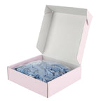 MEEDEE 100 Pack Smoke Blue Hair Ties For Women Blue No Crease Knotted Hair Ties Soft No Damage Elastic Hair Ribbon Ouchless Yoga Elastic Bracelets