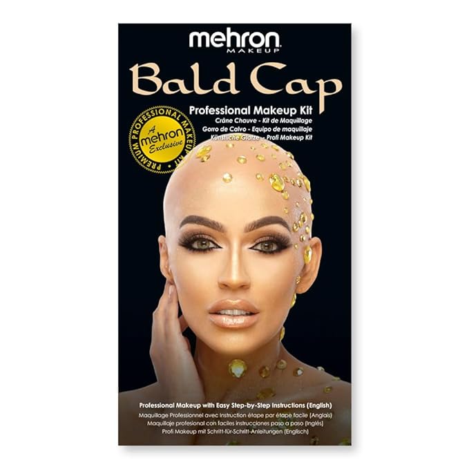 Mehron Makeup Premium Character Kits| Makeup Kits for Halloween & Cosplay| Made in the USA | Complete Kit | Includes Tools & Instructions on How to Create the Look | (Bald Cap)